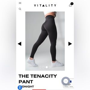 Balance Athletica-The Tenacity Pant - Midnight - Silver Triangle Logo